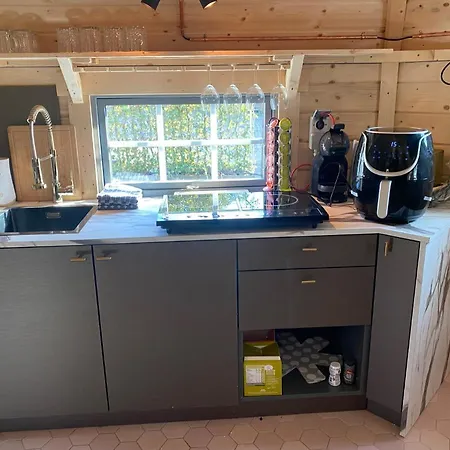 Luxe Finse Kota Met Jacuzzi En Saunabarrel De Zandhoef * 埃尔瑟尔