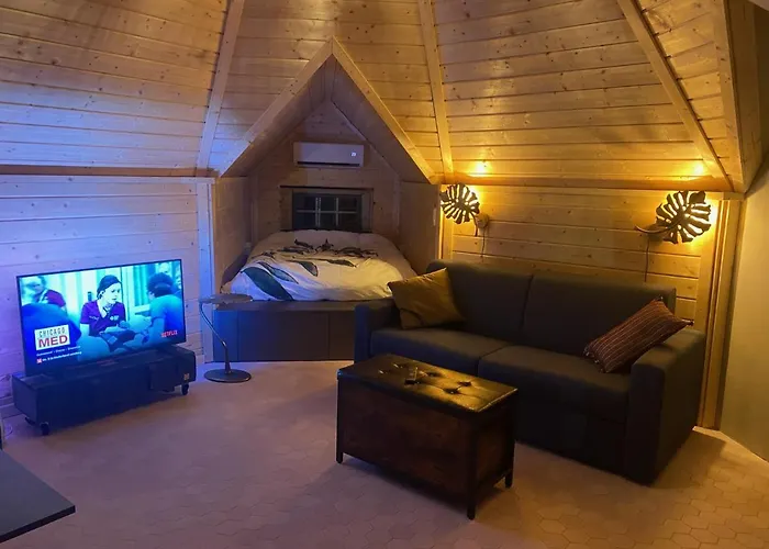 Lodge Luxe Finse Kota Met Jacuzzi En Saunabarrel De Zandhoef Eersel